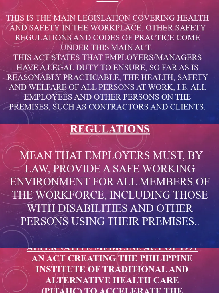 Health and Safety at Work Act 1974